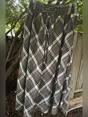 Scarlett Darkness Dark Academia Renaissance Medieval Plaid Steampunk Skirt XL